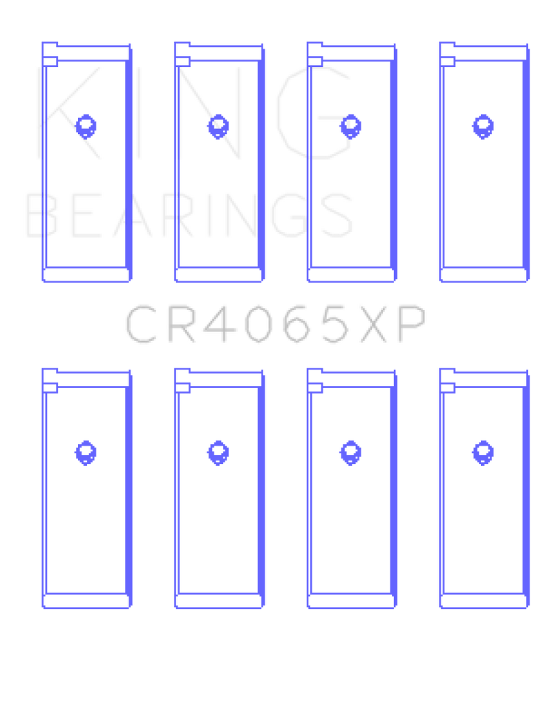 King Engine Bearings Nissan KA-24DE (Size .025 Oversized) Performance Rod Bearing Set