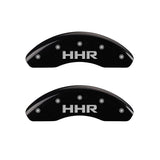 MGP Front set 2 Caliper Covers Engraved Front HHR Black finish silver ch