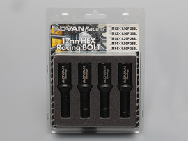 Advan Wheel Bolt 28mm Thread (Black) - 4 Pack