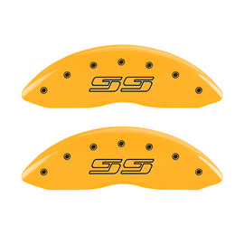 MGP 4 Caliper Covers Engraved Front & Rear Avalanche SS Yellow Finish Black Char 2000 Chevy Tahoe