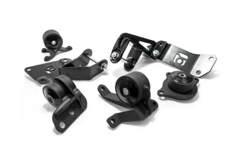 Innovative 01-05 Civic K-Series Black Steel Mounts 95A Bushings (Not K24 Trans)