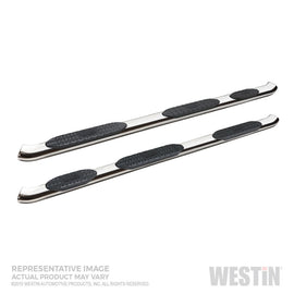 Westin 2019 Chevrolet Silverado Crew Cab PRO TRAXX 5 W2W Oval Nerf Step Bars - Stainless Steel - GTR Auto