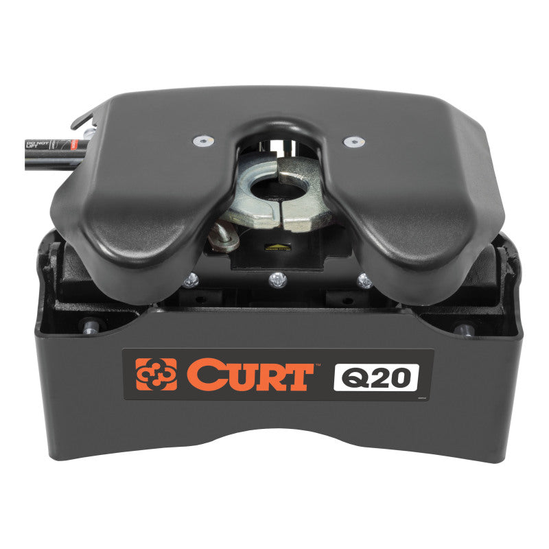 Curt Q20 5th Wheel Hitch w/Roller and Ram Puck System Adapter