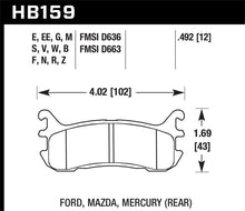 Load image into Gallery viewer, Hawk 94-05 Miata / 01-05 Normal Suspension Performance Ceramic Street Rear Brake Pads (D636)