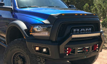 Load image into Gallery viewer, AVS 21-22 Ford F-150 (Excl. Tremor/Raptor) Aeroskin Low Profile Hood Shield w/ Lights - Black