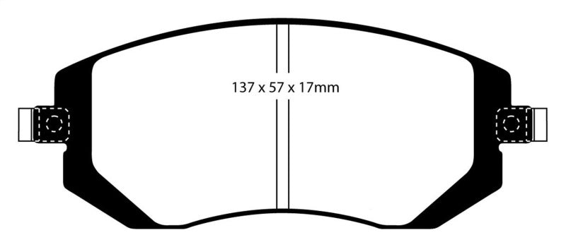 EBC 04-06 Saab 9-2X 2.0 Turbo Orangestuff Front Brake Pads