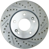 StopTech Select Sport 05-11 Kia Sportage Left Slotted & Drilled Sport Brake Rotor - Front