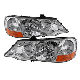 xTune Acura Tl 2002-2003 Hid Model Only OEM Style Headlights Chrome HD-JH-ATL02-HID-C