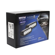 Load image into Gallery viewer, Westin Fusion5 LED Light Bar Single Row 5.5 inch Flex w/3W Epistar (Set of 2) - Black