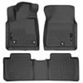 Husky Liners 2014 Toyota Tundra Double Cab Pickup WeatherBeater Black Front & 2nd Seat Floor Liners - GTR Auto