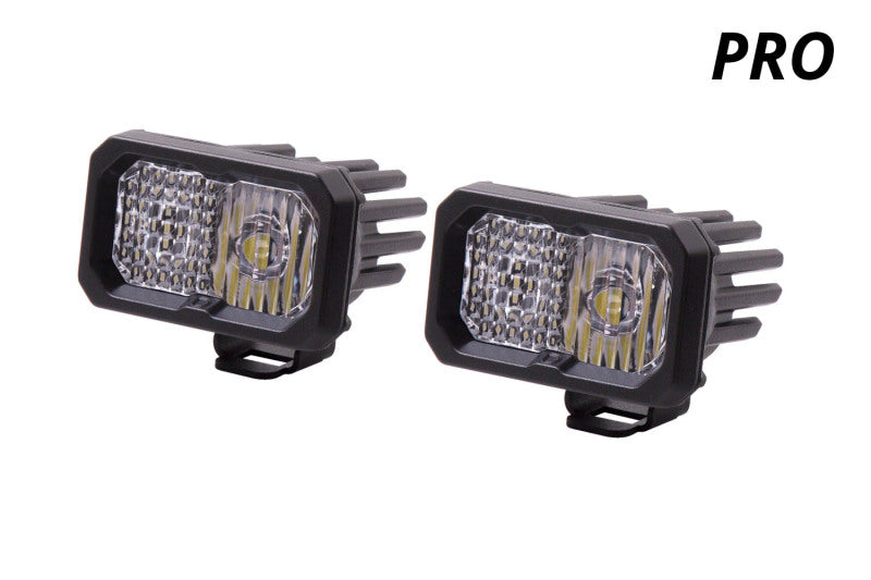 Diode Dynamics Stage Series 2 In LED Pod Pro - White Spot Standard WBL (Pair)