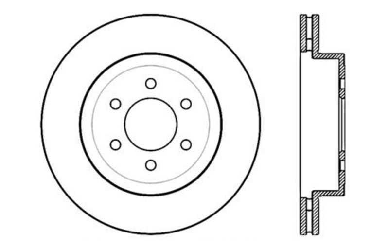 StopTech Slotted & Drilled Sport Brake Rotor