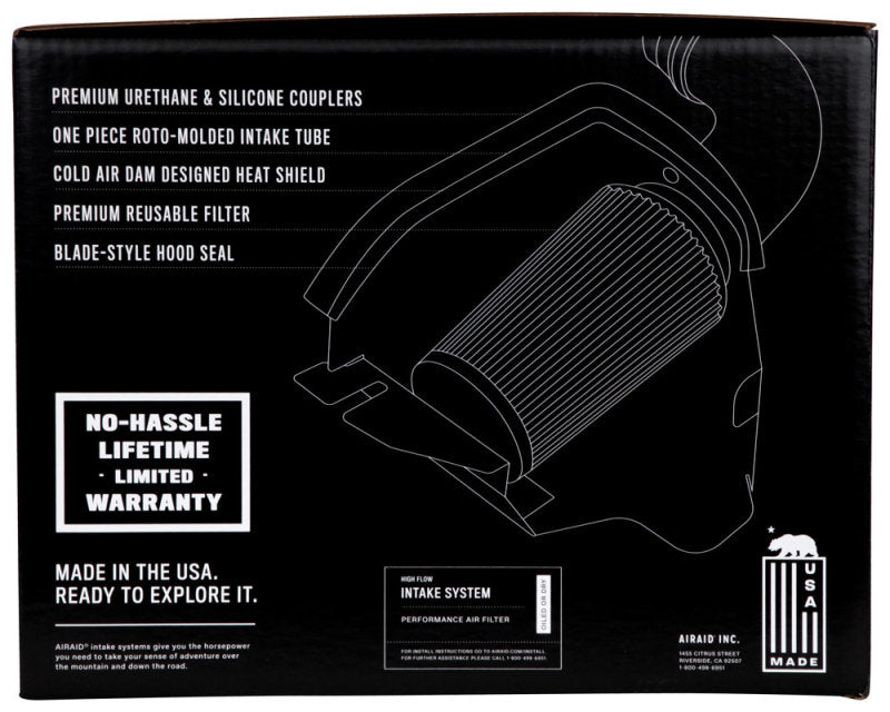 Airaid 05-11 Dodge Dakota/06-09 Mitsu Raider 3.7/4.7L CAD Intake System w/o Tube (Dry / Black Media)