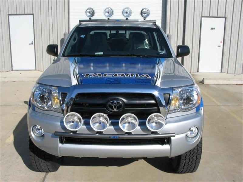 N-Fab Light Bar 05-11 Toyota Tacoma - Gloss Black - Light Tabs