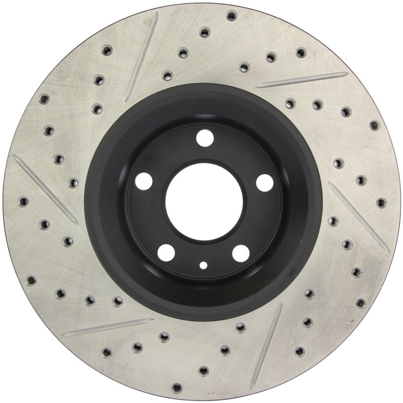 StopTech 05-10 Audi A6 (Not Quattro) / 05-08 A6 Quattro 3.2L Slotted & Drilled Left Front Rotor