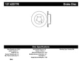 StopTech 03-05 350Z / 03-04 G35 / 03-05 G35X SportStop Slotted & Drilled Rear Right Rotor