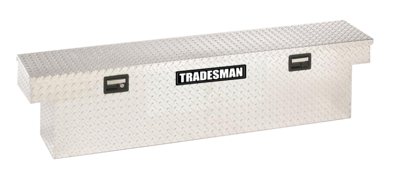 Tradesman Aluminum Single Lid Cross Bed Truck Tool Box (63in.) - Brite