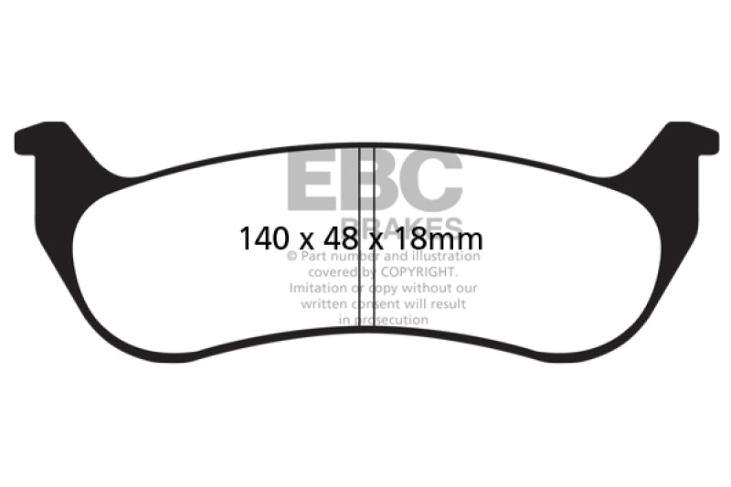 EBC 05-07 Chrysler Pacifica 3.5 Yellowstuff Rear Brake Pads