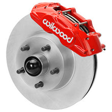 Load image into Gallery viewer, Wilwood 65-67 Ford Mustang D11 11.29 in. Vtd. Brake Kit w/ Flex Lines (Red)