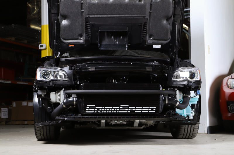 GrimmSpeed 2015+ Subaru WRX Front Mount Intercooler Kit Black Powder Core / Black Pipe