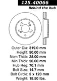 Stoptech Premium High Carbon Cyro Brake Rotor