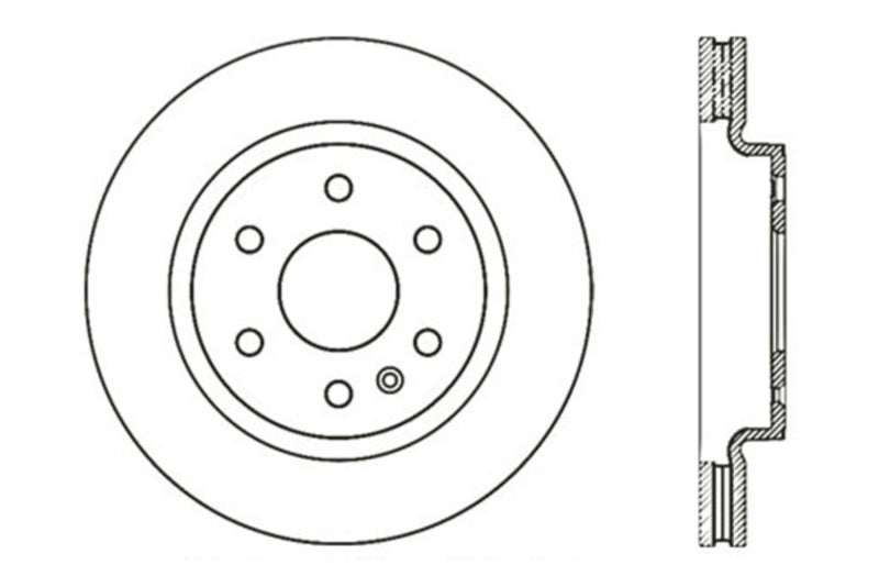 StopTech 07-10 Buick Enclave / 09-10 Chevrolet Traverse Slotted & Drilled Right Front Rotor