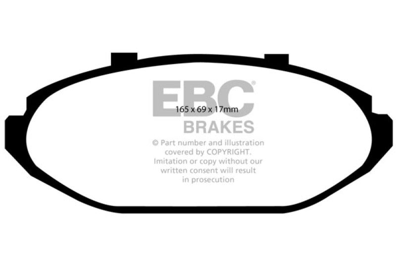 EBC 98-02 Ford Crown Victoria 4.6 (Phenolic PisTons) Greenstuff Front Brake Pads