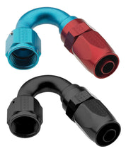 Load image into Gallery viewer, Fragola -6AN Pro-Flow x 150 Degree 3/8 EFI Quick Disconnect Hose End - Black