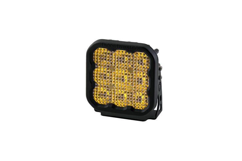 Diode Dynamics SS5 LED Pod Pro - Yellow Flood (Single)