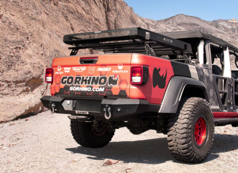 Go Rhino 20-22 Jeep Gladiator JT/16-22 Toy. Tacoma/05-21 Nssn Frontier XRS Cross Bars Kit - Tex. Blk - GTR Auto