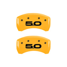 Load image into Gallery viewer, MGP Rear set 2 Caliper Covers Engraved Rear 2015/50 Yellow finish black ch