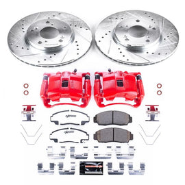 Power Stop 06-11 Honda Civic Front Z26 Street Warrior Brake Kit w/Calipers
