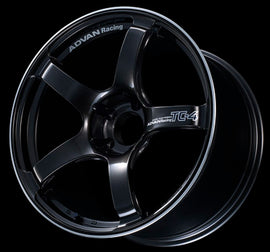 Advan TC4 15x5.0 +45 4x100 Black Gunmetallic and Ring Wheel
