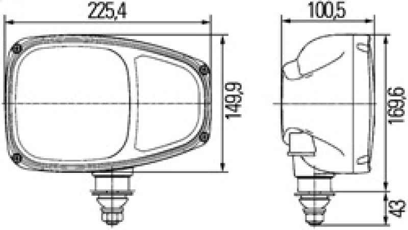 Hella Headlamp ES FAPO BL LI 0GR MG12 DT 1EE