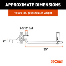 Load image into Gallery viewer, Curt TruTrack 2P Weight Distribution Hitch w/ 2x Sway Control (8000-10000lbs)