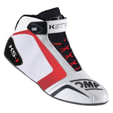 OMP KS-1 Shoes White/Black/Red - Size 33