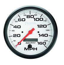 Load image into Gallery viewer, Autometer Phantom 5in 160 MPH Speedometer Electric Program w/ LCD Odometer