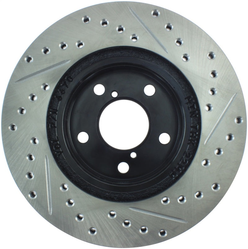 StopTech Power Slot 11/92-01 Subara Impreza / 95-01 Outback Front Right Drilled & Slotted Rotors