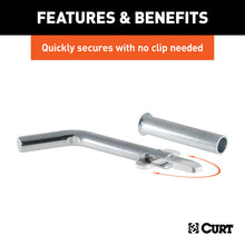 Load image into Gallery viewer, Curt 1/2in Swivel Hitch Pin w/5/8in Adapter (1-1/4in or 2in Receiver Zinc Packaged)