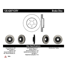 Load image into Gallery viewer, Stoptech 02-06 Infinity Q45 / 04-11 Nissan Quest Premium Front Cryo Brake Rotor