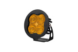 Diode Dynamics SS3 LED Pod Max - Yellow SAE Fog Round (Single)