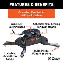 Load image into Gallery viewer, Curt Q24 5th Wheel Hitch w/Ram Puck System Legs