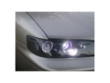 Load image into Gallery viewer, Spyder Honda Accord 94-97 1PC Projector Headlights LED Halo Amber Reflector Blk PRO-YD-HA94-AM-BK