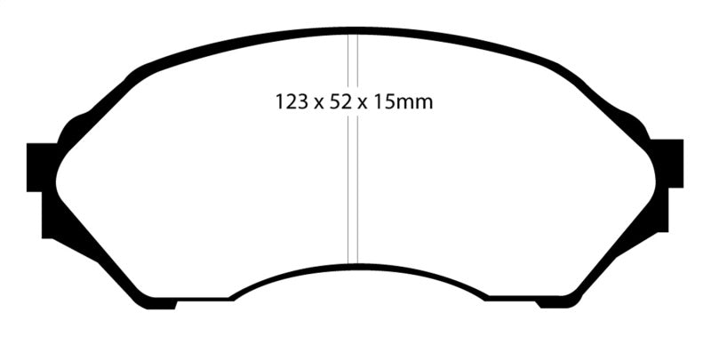 EBC 99-02 Mazda Protege 1.6 Redstuff Front Brake Pads