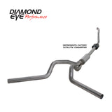 Diamond Eye KIT 4in Turbo Back DUAL SS: 94-97 FORD 7.3L F250/F350 PWRSTROKE NFS W/ CARB EQUIV STDS