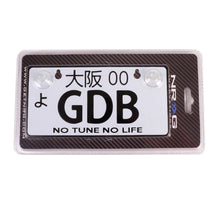 Load image into Gallery viewer, NRG Mini JDM Style Aluminum License Plate (Suction-Cup Fit/Universal) - GDB