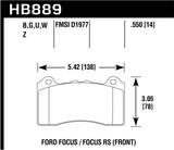 Hawk 2017 Ford Focus DTC-30 Race Front Brake Pads