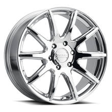 Load image into Gallery viewer, Raceline 159C Spike 22x9.5in / 6x139.7 BP / 15mm Offset / 106.1mm Bore - Chrome Wheel