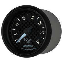 Load image into Gallery viewer, Autometer GT Series 52mm Mechanical 0-35 psi Boost Gauge