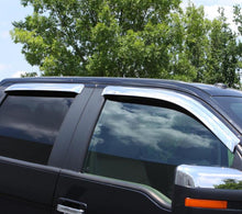 Load image into Gallery viewer, AVS 07-13 Chevy Silverado 1500 Ext. Cab Ventvisor Front &amp; Rear Window Deflectors 4pc - Chrome